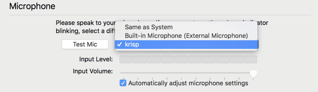 krisp microphone