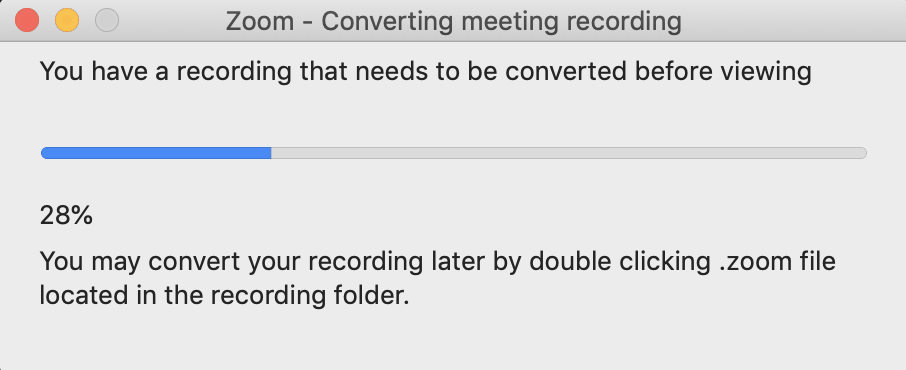 zoom file converting