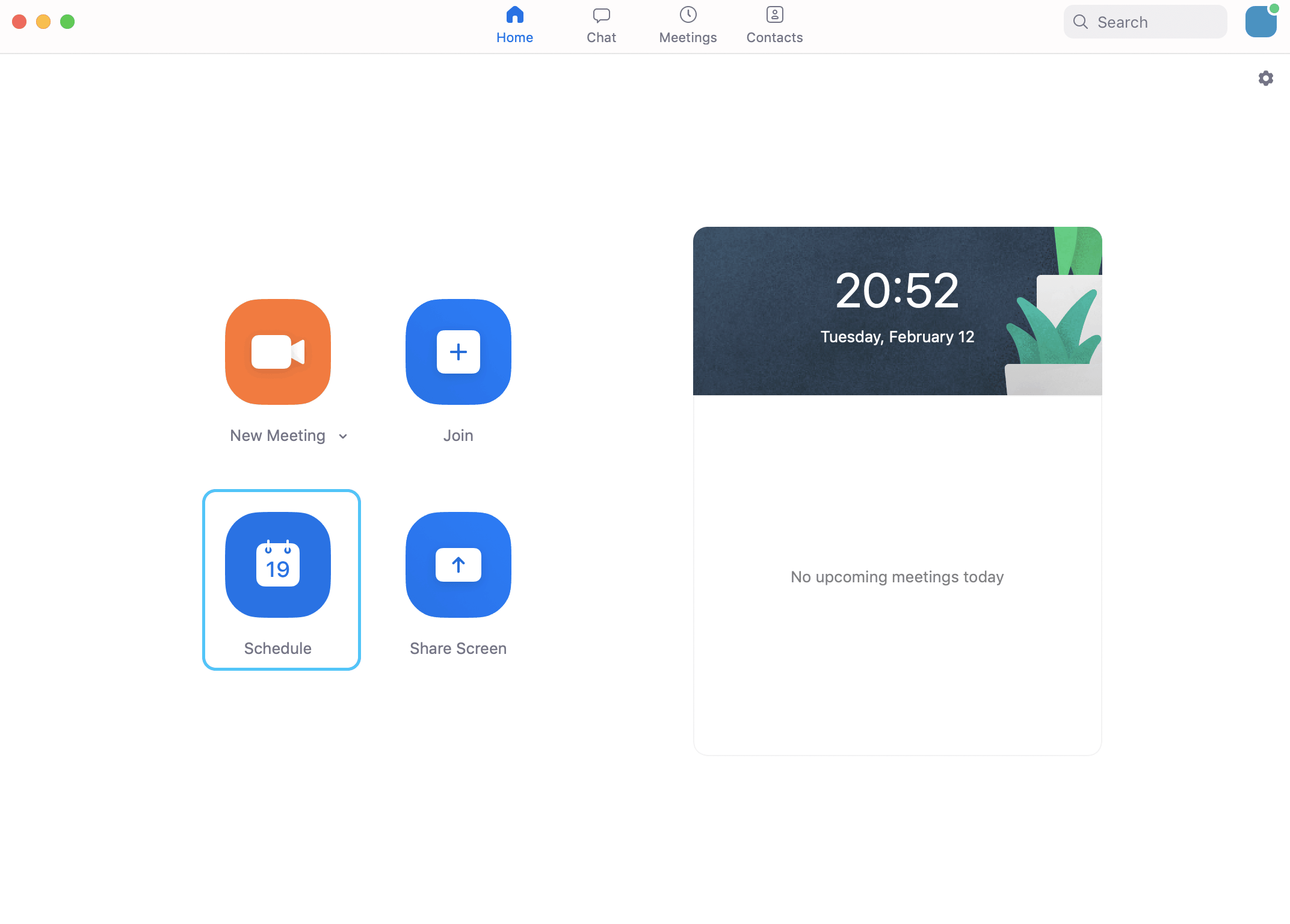 schedule a zoom meeting