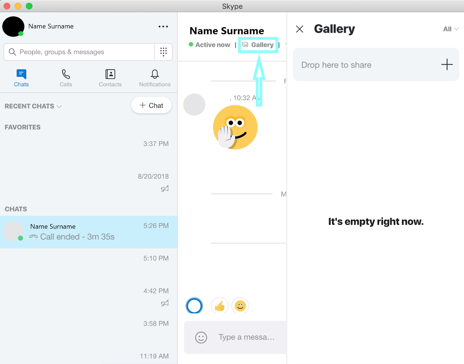 share one window in the new skype for a mac