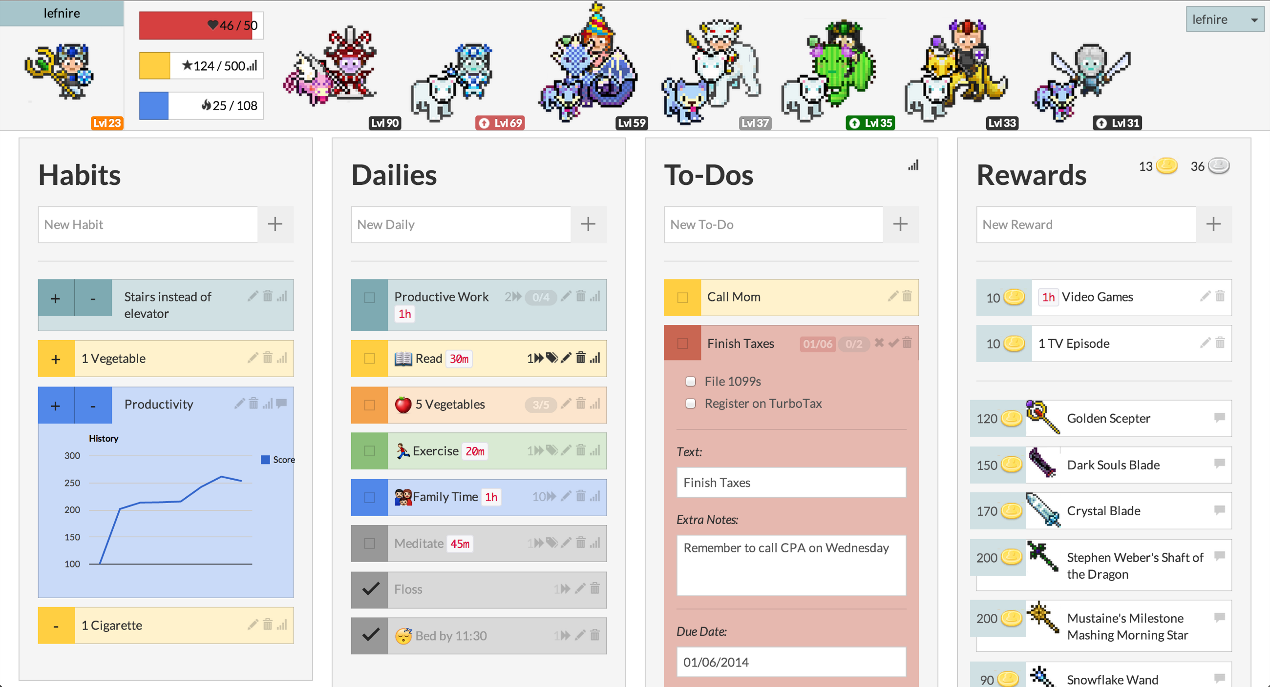 Habitica For Goal Tracking 