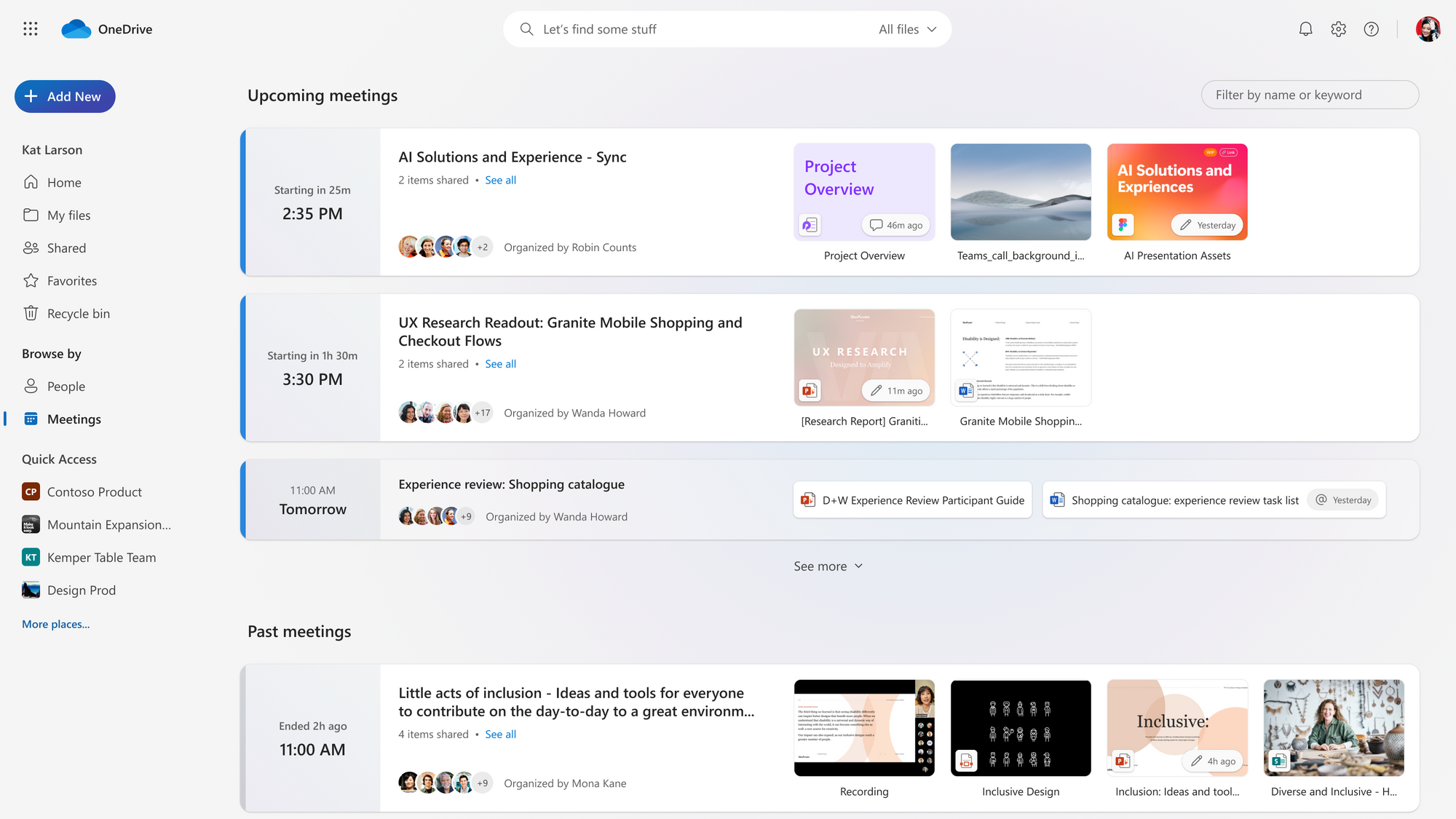 One Drive for File Sharing