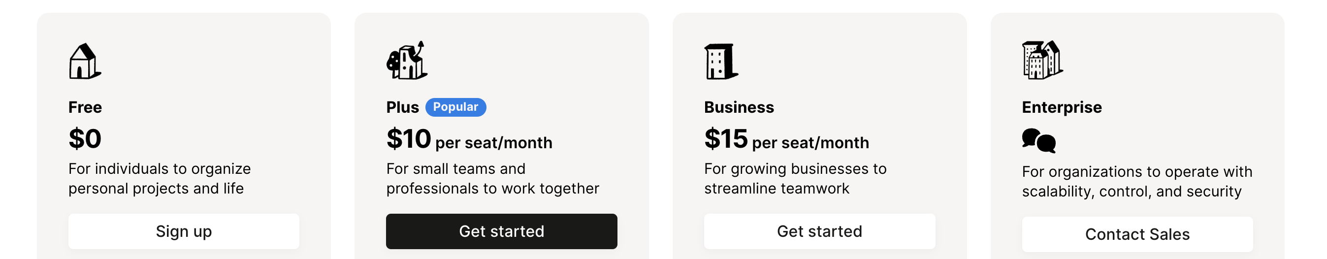 Notion Pricing