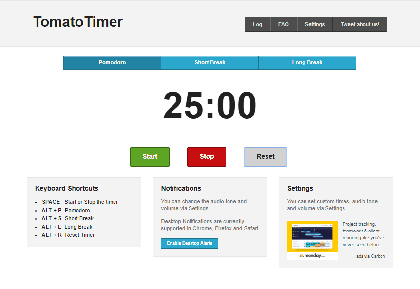 Tomato Timer App