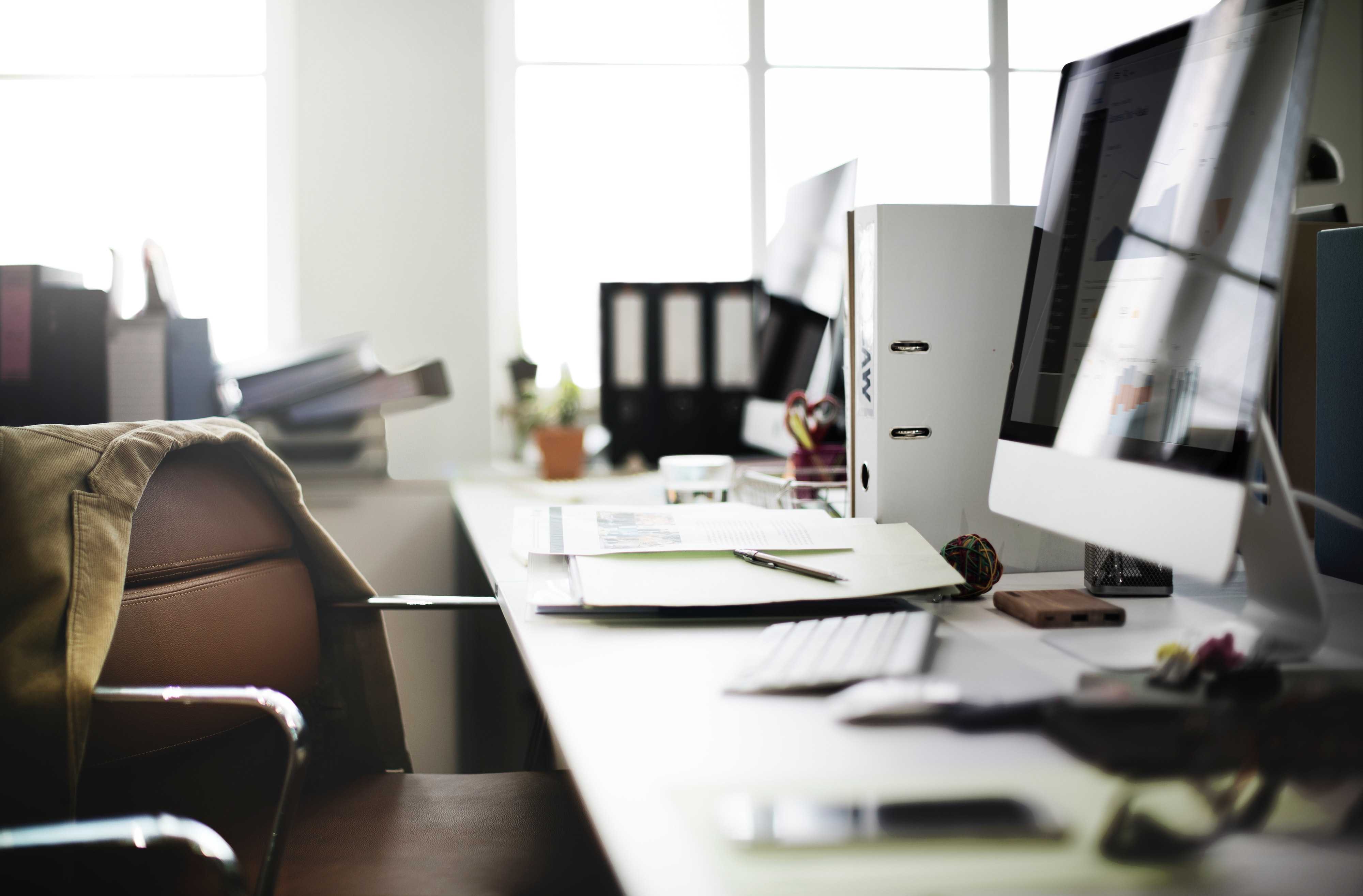 empty chair in coworking space