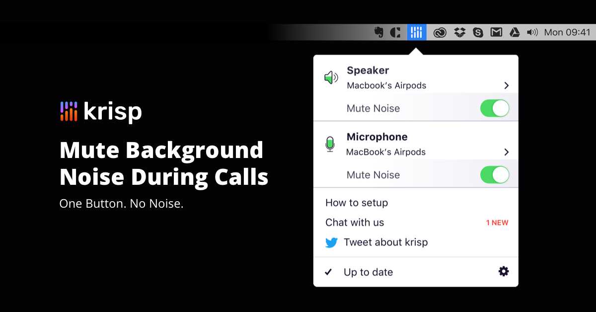 krisp noise cancelling app for background noise removal