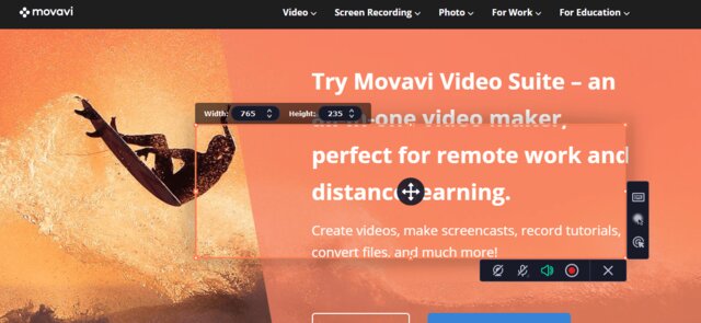 does movavi screen recorder record sound