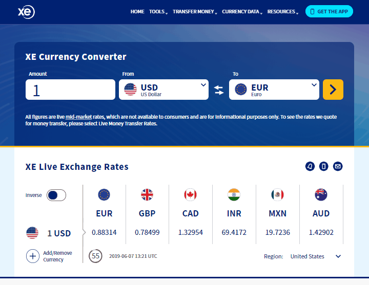 xe currency mac apps