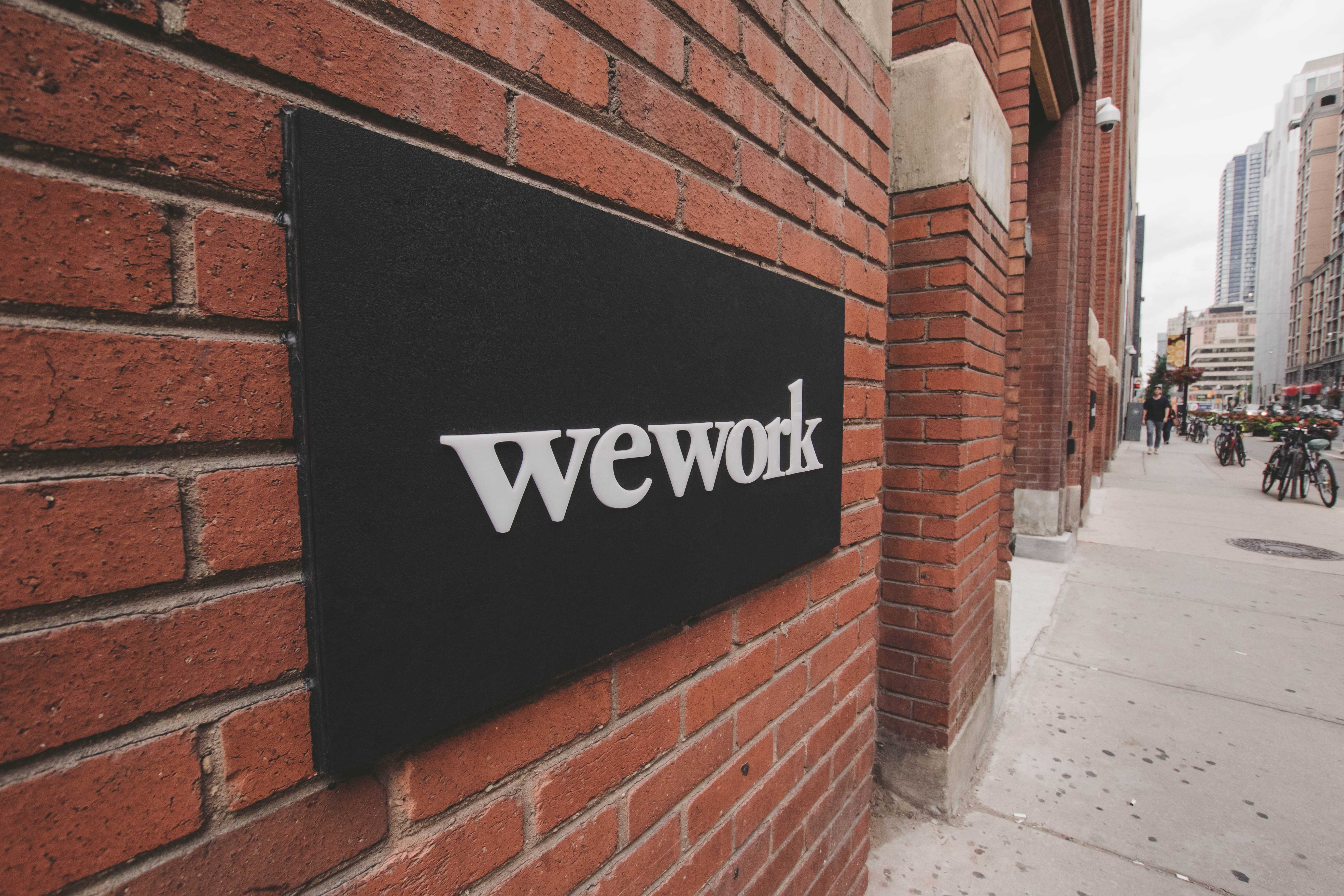 wework shared office space building