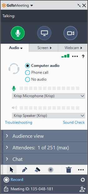 Getting Started With Gotomeeting Desktop App Krisp