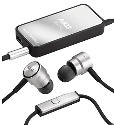 akg k391nc in-ear noise cancelling headphones