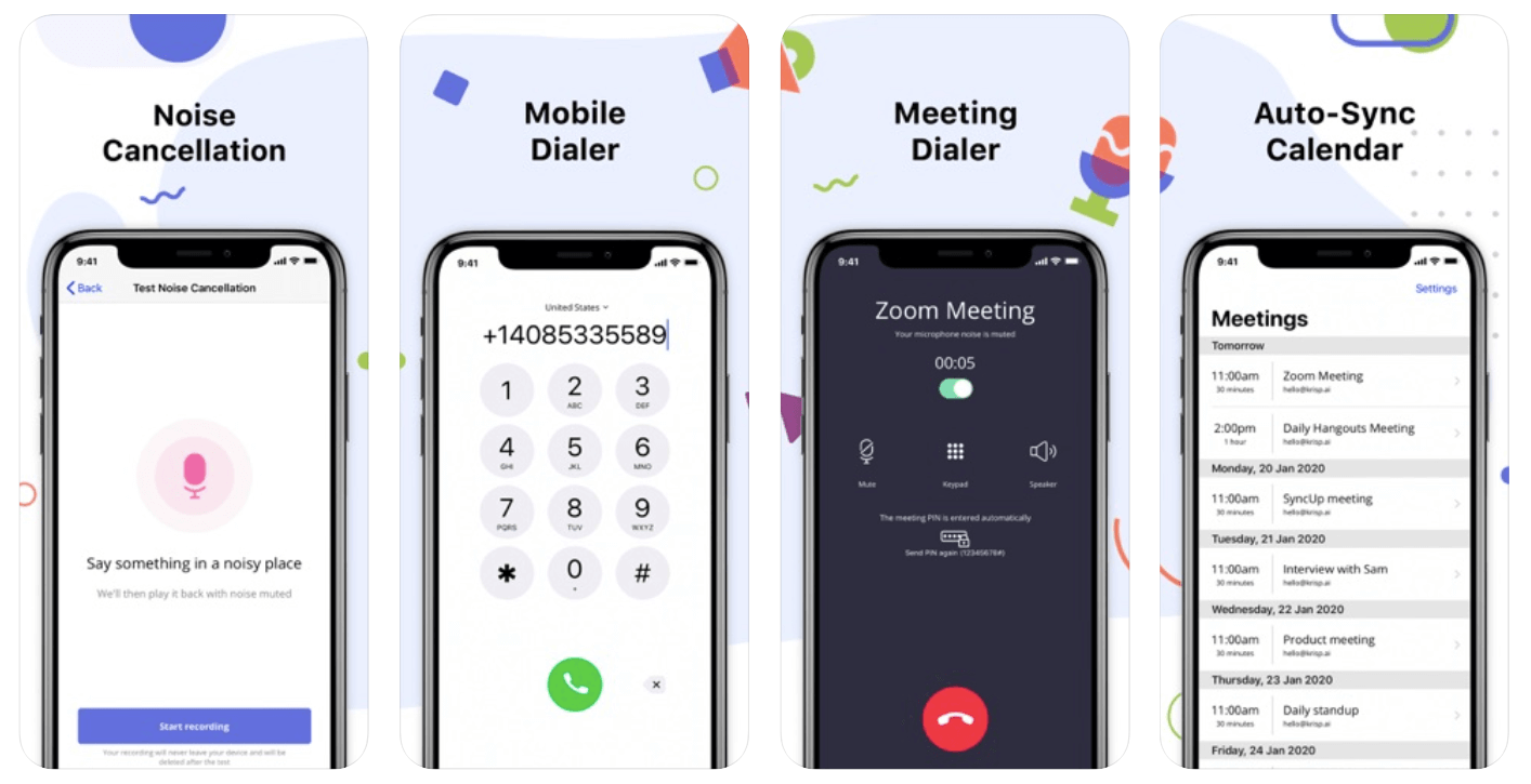 krisp iPhone noise cancelling app