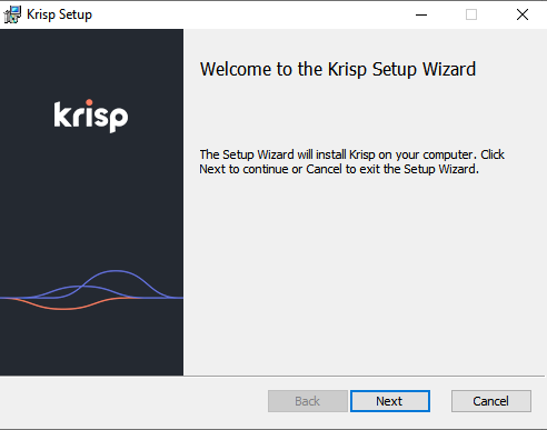 krisp setup wizard