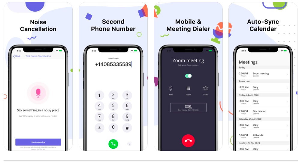 2nd phone number app for iphone