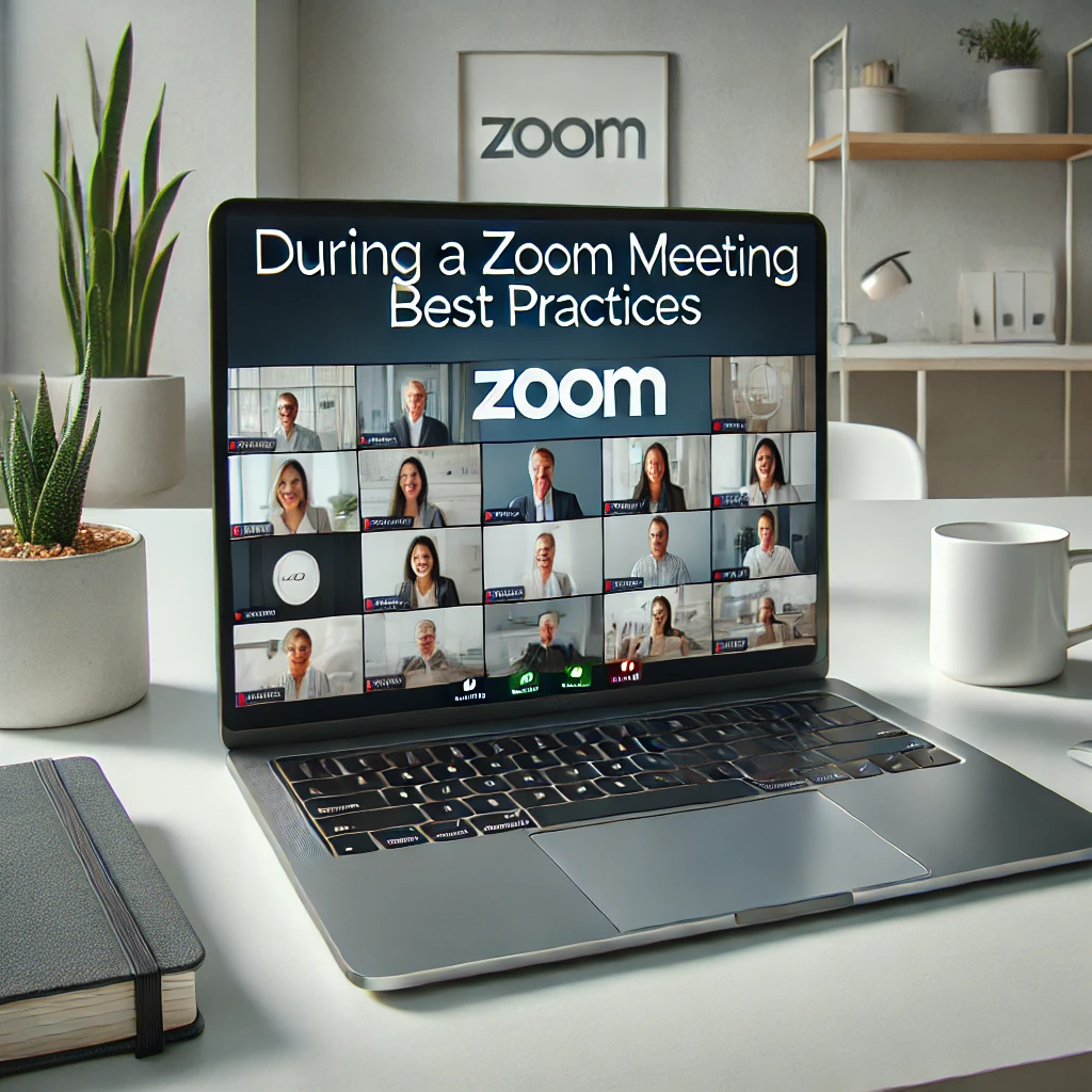 during a zoom meeting