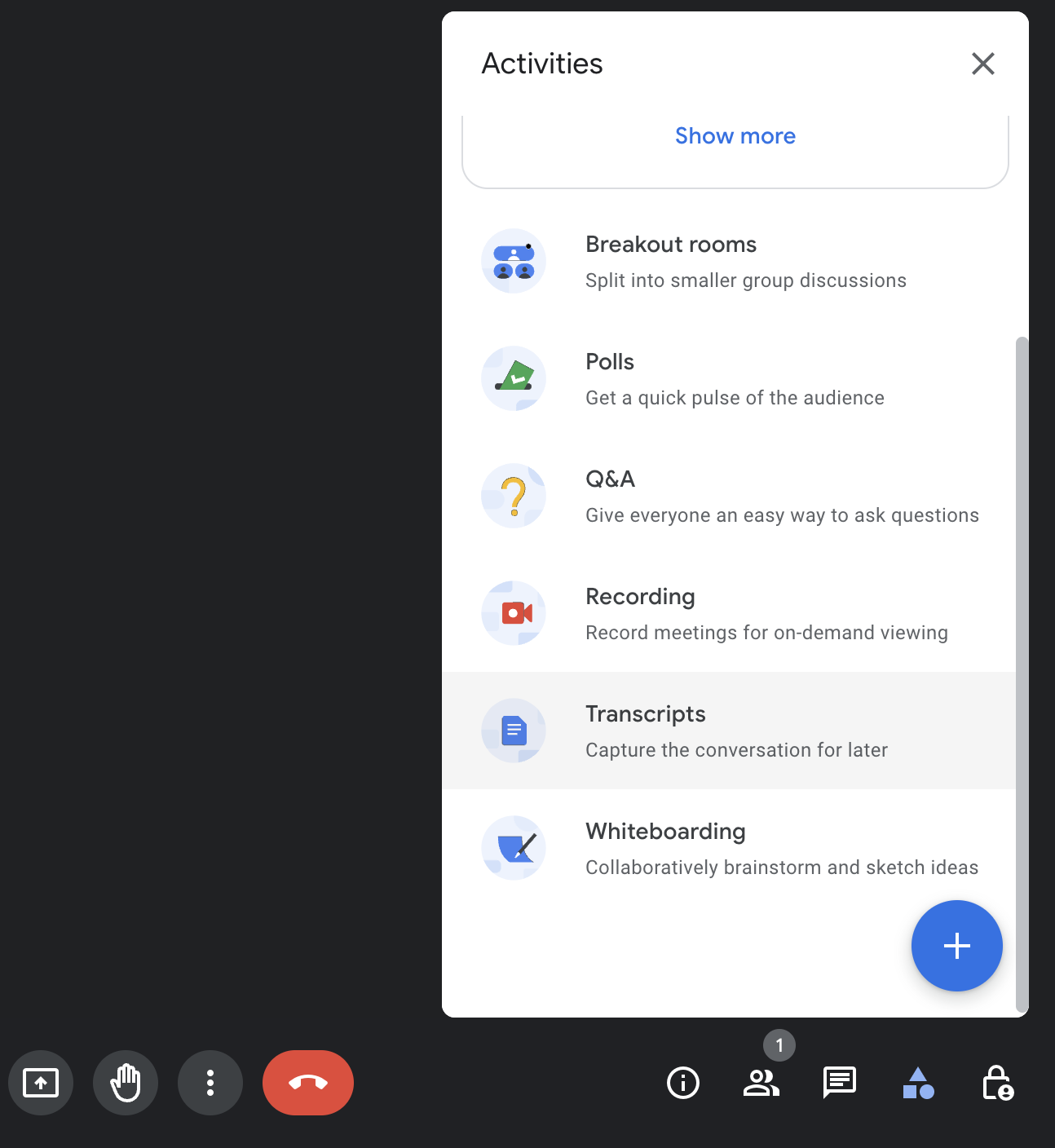 How to use Google Meet Transcription