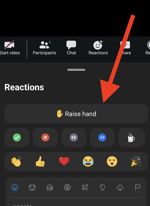 how to raise hand in zoom on a phone