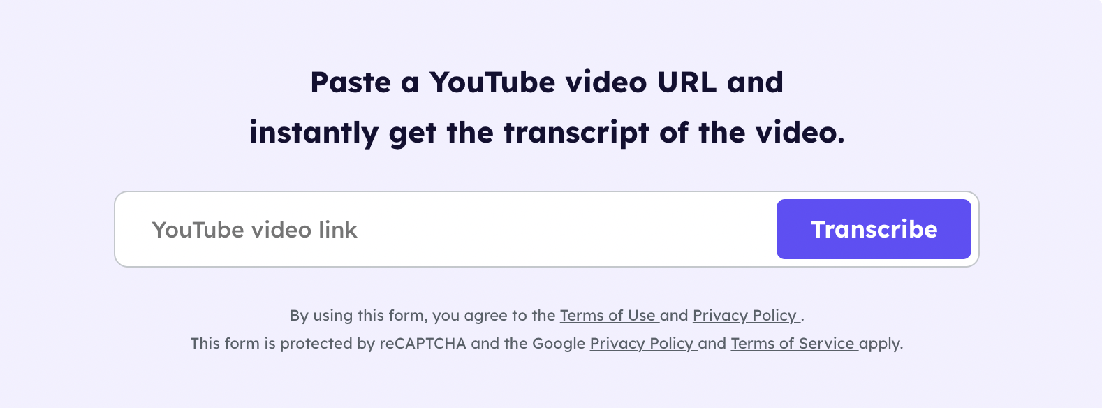 Free YouTube Transcript Generator:
