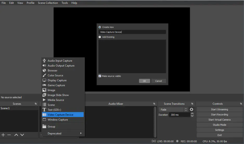 screen record with OBS Studio
