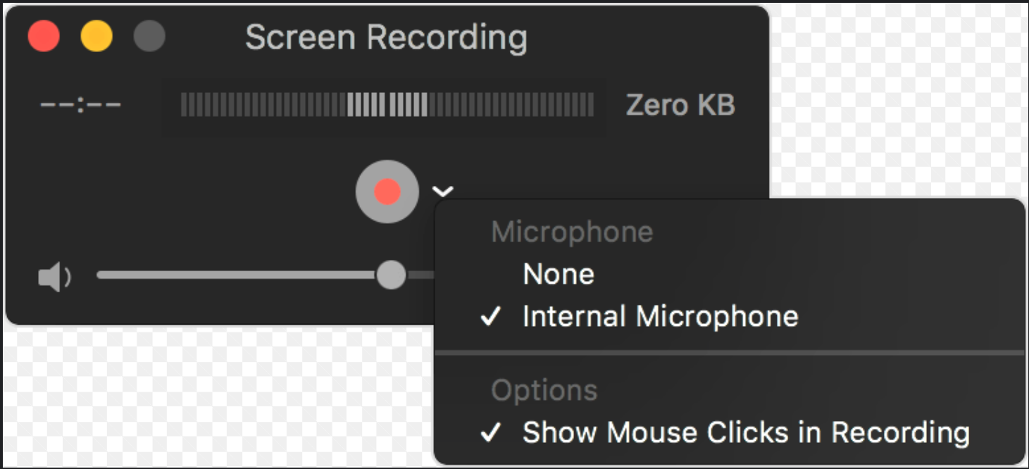 recording audio on mac QuickTime