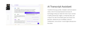 Rev is another great pick for AI interview transcription