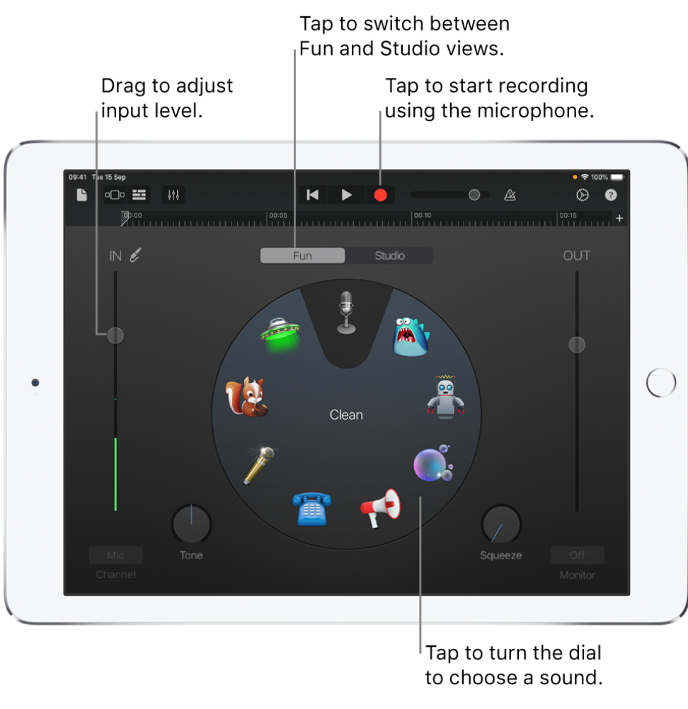 recording audio on apple devices garageband