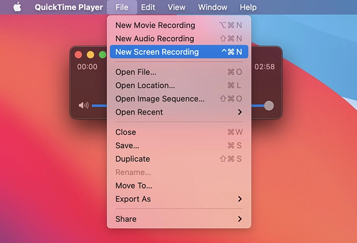 how to screen record on Mac with QuickTime Player