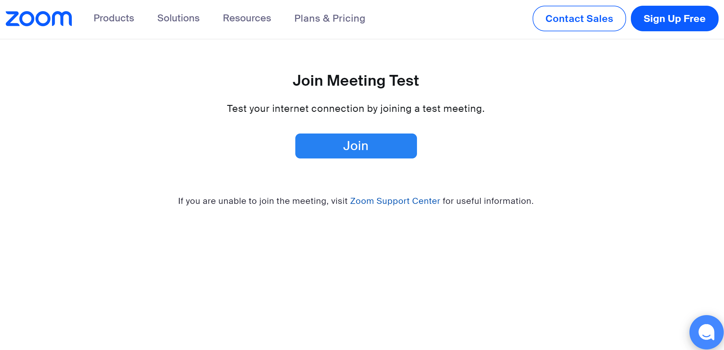 join Zoom meeting test