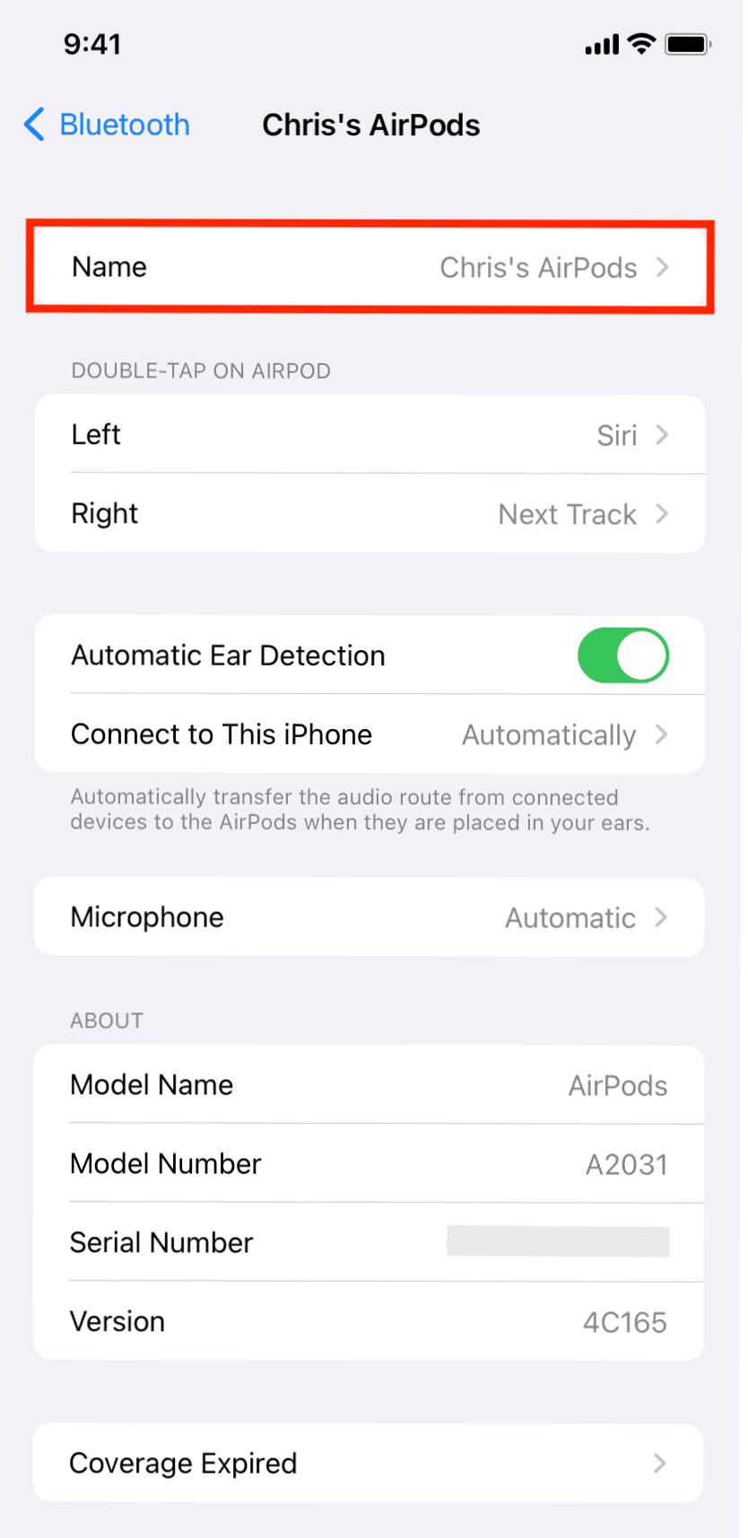 airpods renaming
