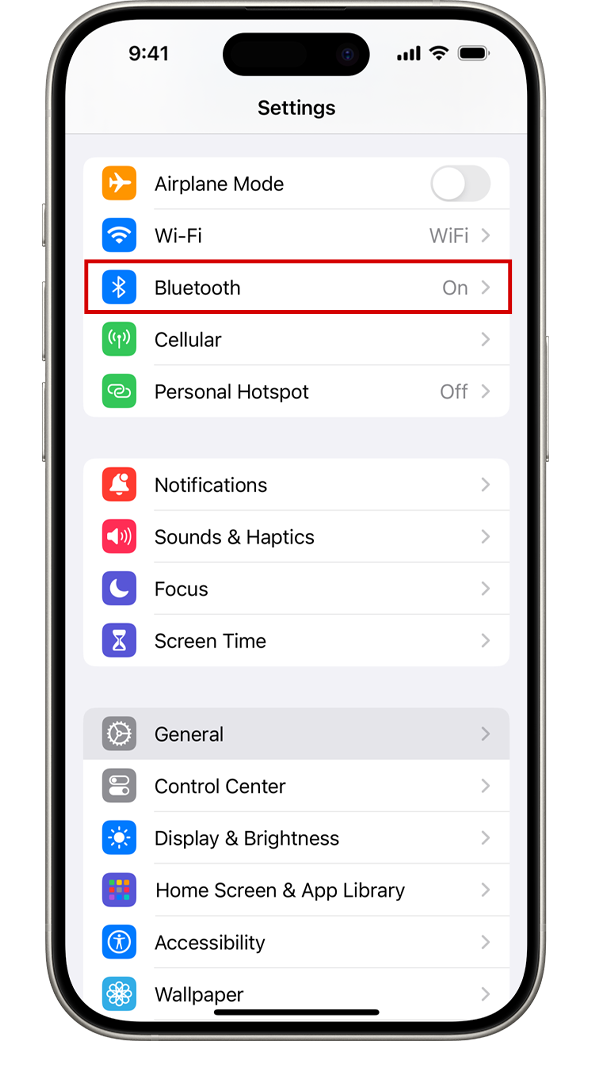 iphone settings