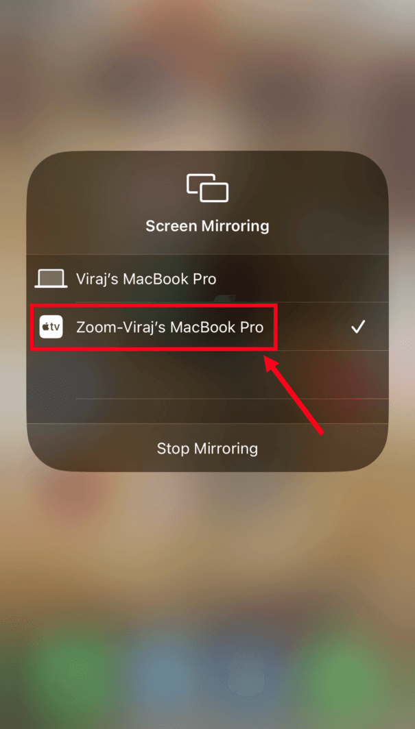 how to share screen on Zoom desktop with screen mirroring