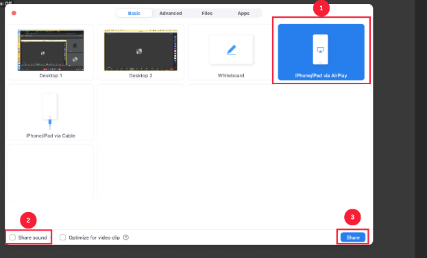 how to share screen on Zoom desktop client