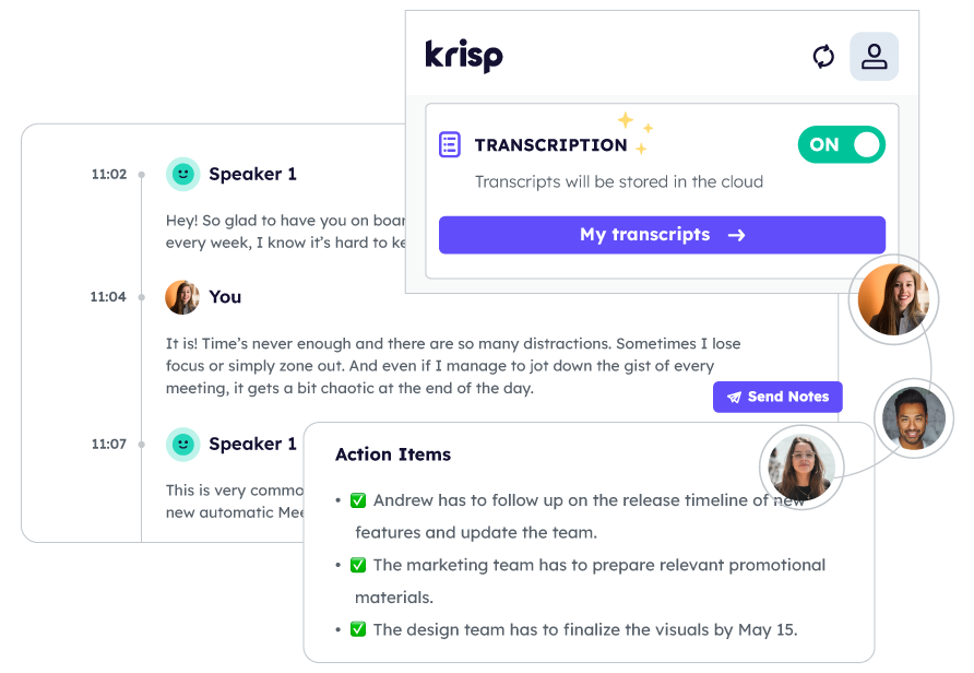 AI meeting transcription