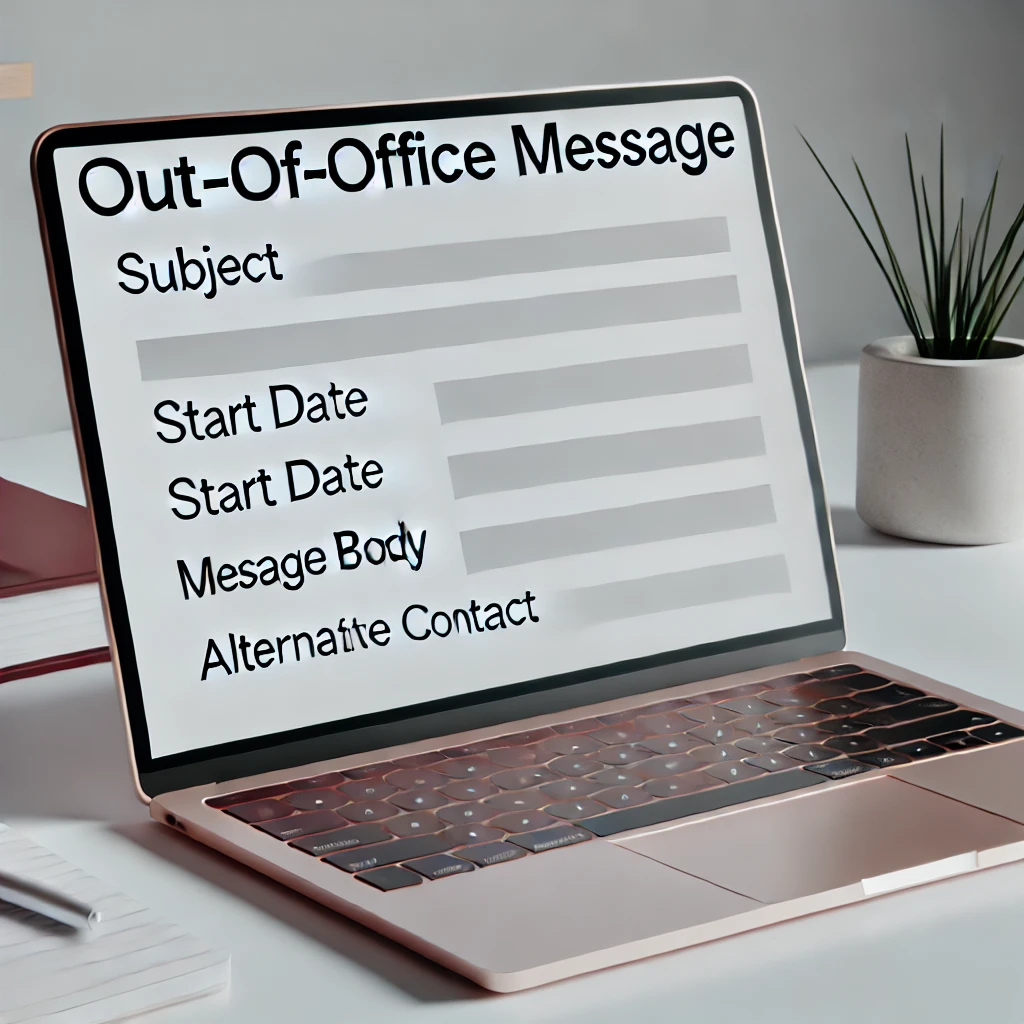 out of office message template