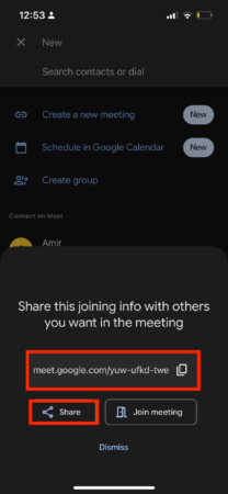 3.schedule a google meet on ios
