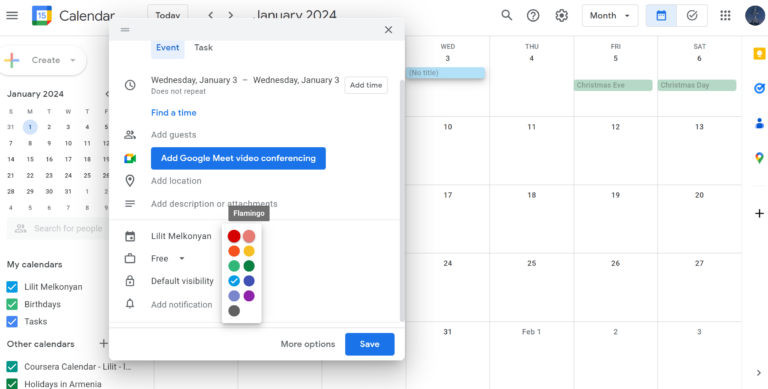 Google Calendar Color Schemes Guide With Examples For