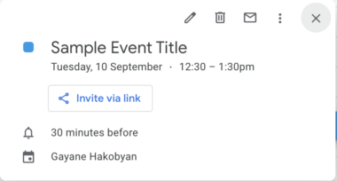step 7. how to schedule a google meet on google calendar