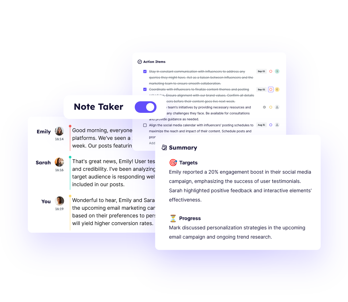 schedule a teams meeting with Krisp