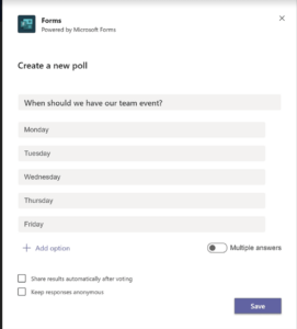 How To Create a Poll in Microsoft Teams