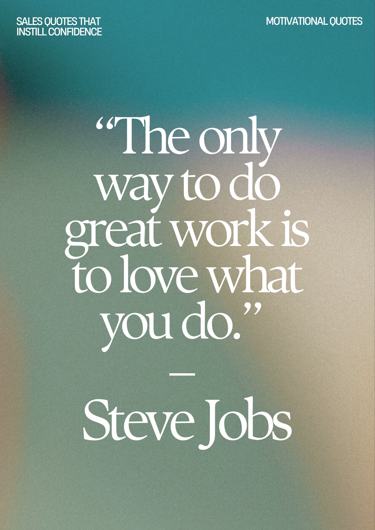 Steve Jobs motivational quote
