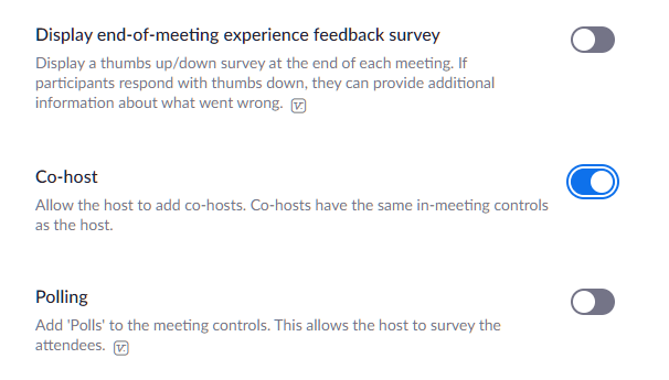 Enable the Co-Host Feature