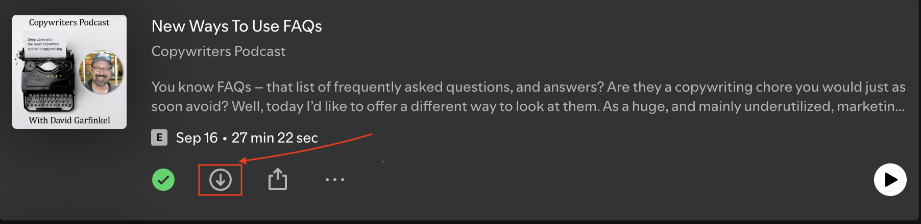 how to listen to podcasts offline