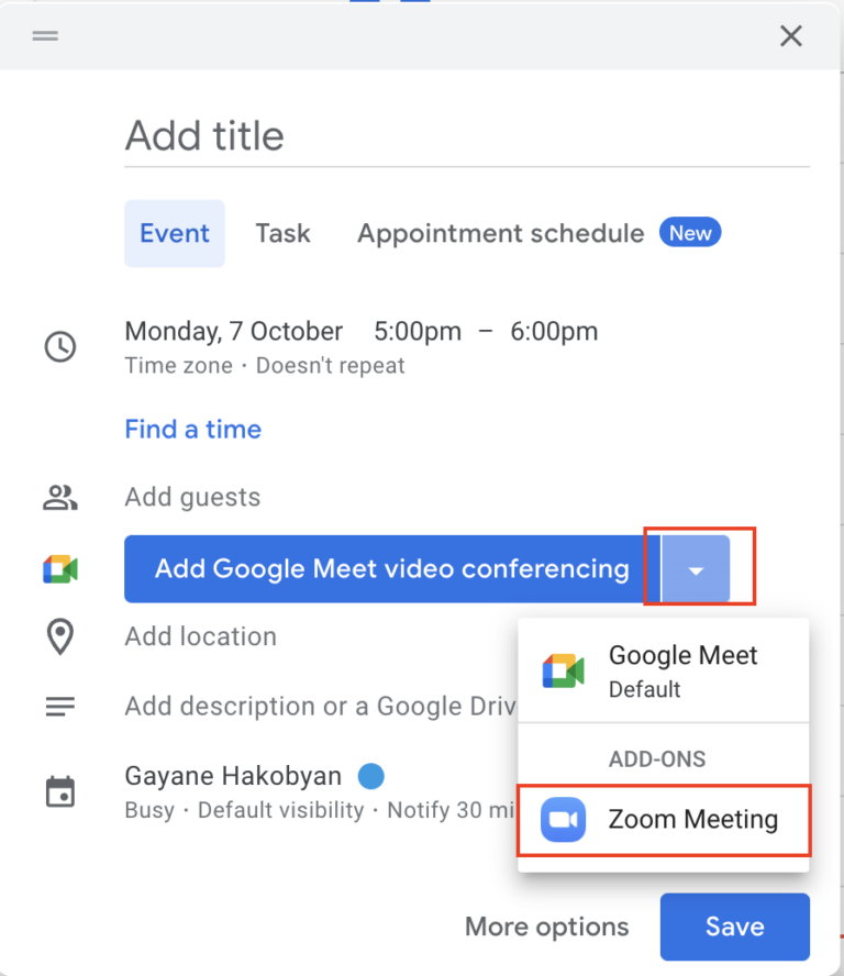 How to Add Zoom to Google Calendar