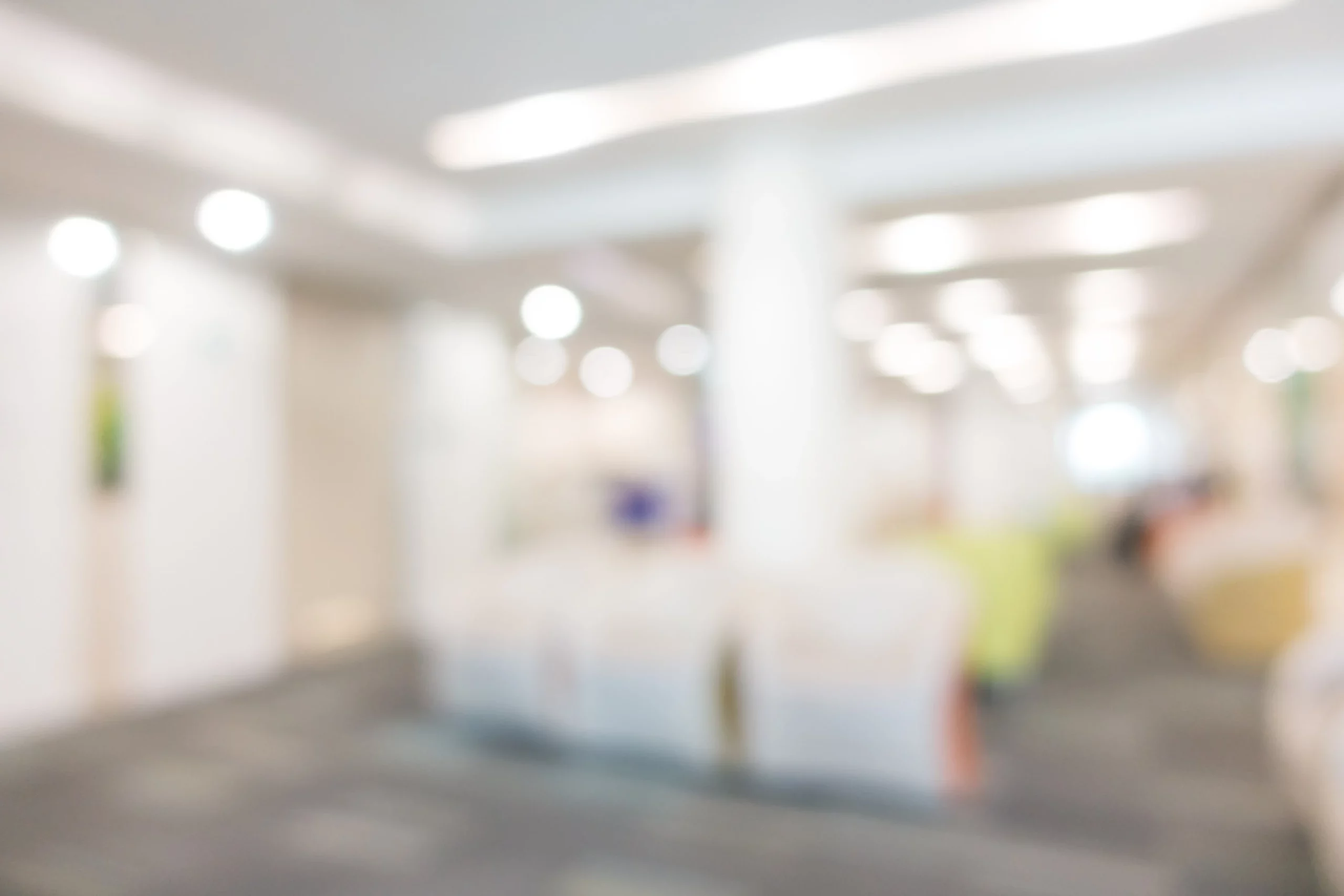 blurred office