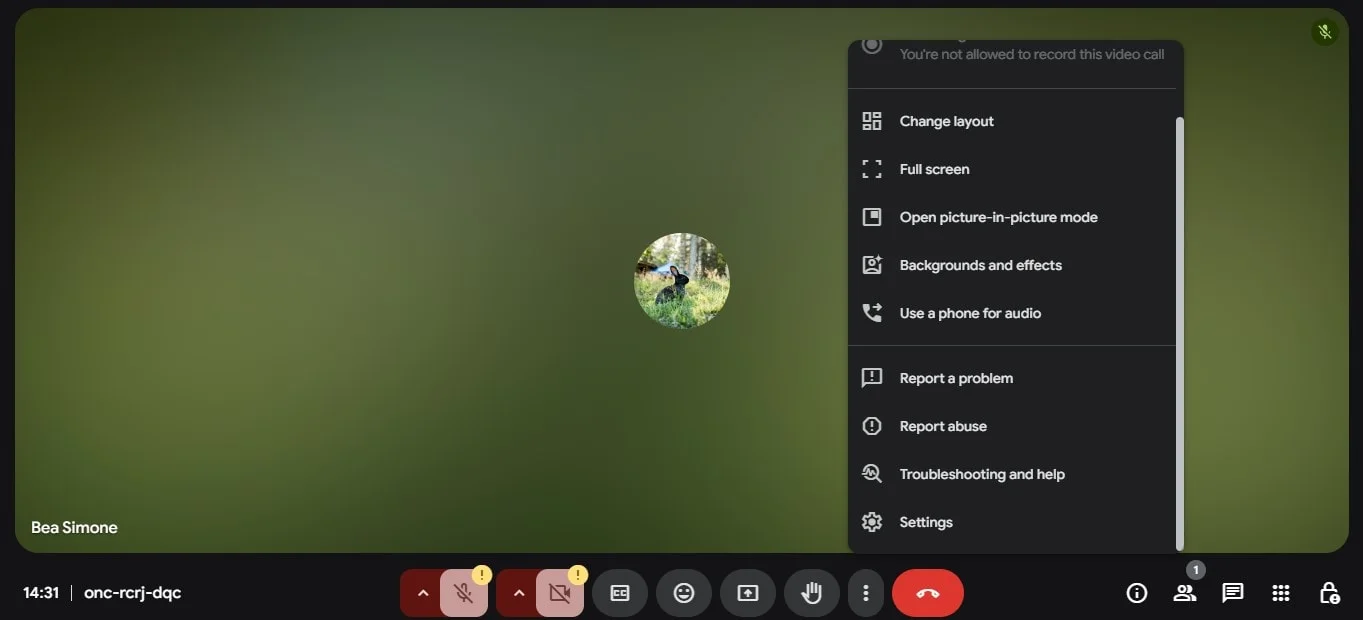 Google Meet Noise Cancellation