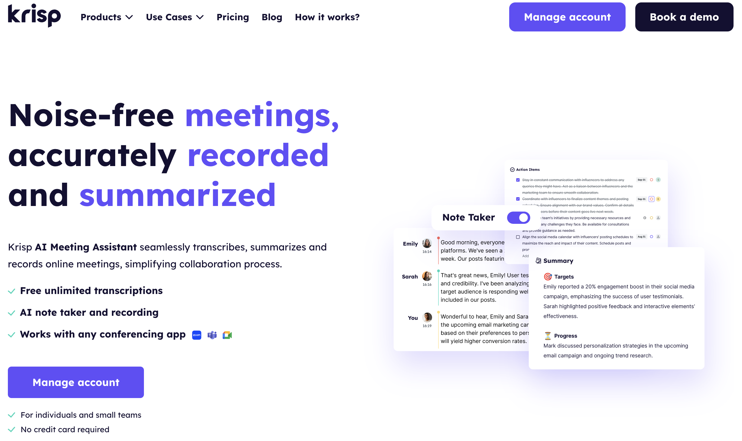 AI meeting assistant - AI meeting minutes generator