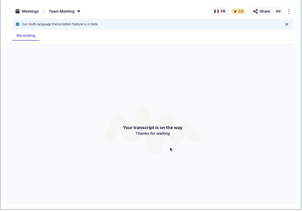 Transcribe audio files with Krisp