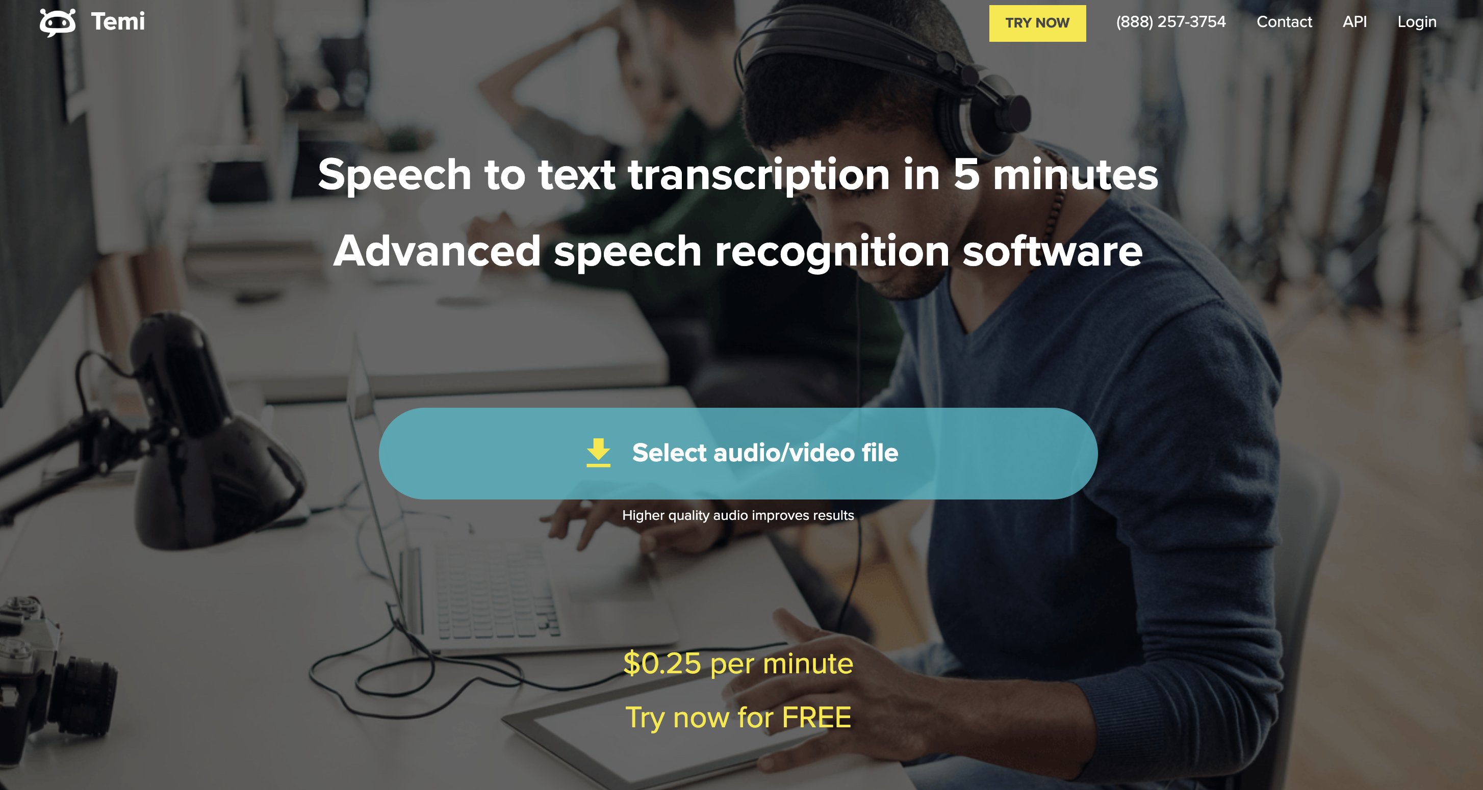 Temi - for video transcription