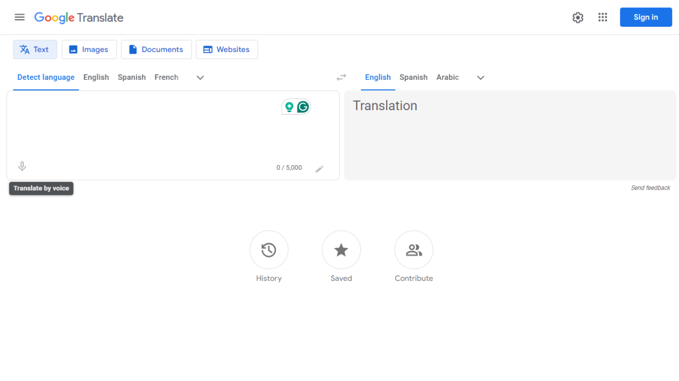 google translate