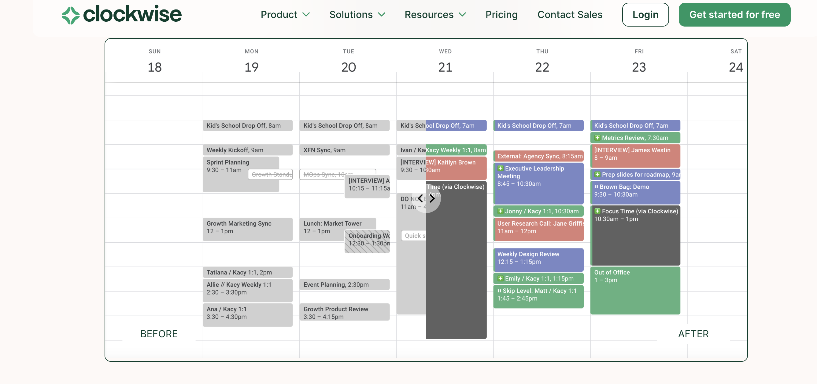 Clockwise website screenshot
